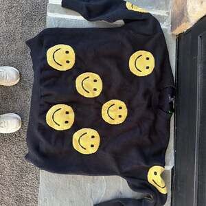Smiley Face Jacquard Knit Sweater in Sweaters online store.